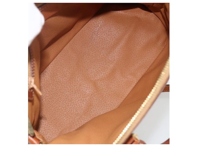Céline Borsa a mano in tela Macadam CELINE in pelle PVC 2 in 1 marrone oro Auth LNZ540 D'oro - vista 11
