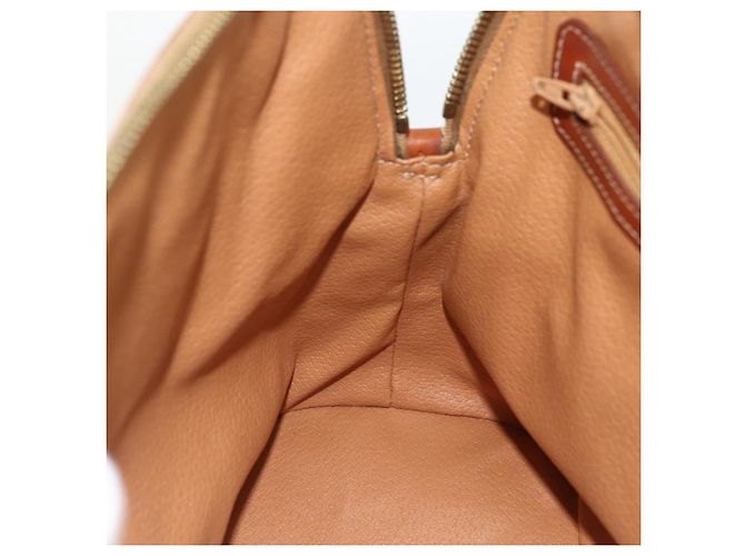 Céline Borsa a mano in tela Macadam CELINE in pelle PVC 2 in 1 marrone oro Auth LNZ540 D'oro - vista 21