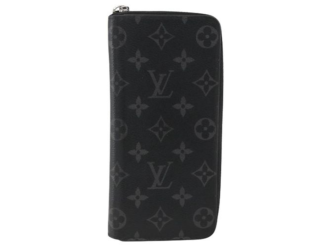 Cartera Vertical Zippy Monogram Eclipse LOUIS VUITTON M62295 Auth ka2951 Monograma - vista 13