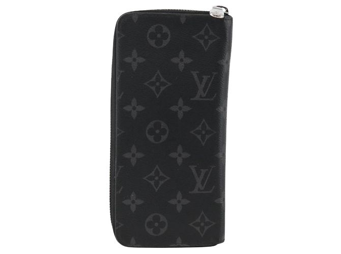 Cartera Vertical Zippy Monogram Eclipse LOUIS VUITTON M62295 Auth ka2951 Monograma - vista 2