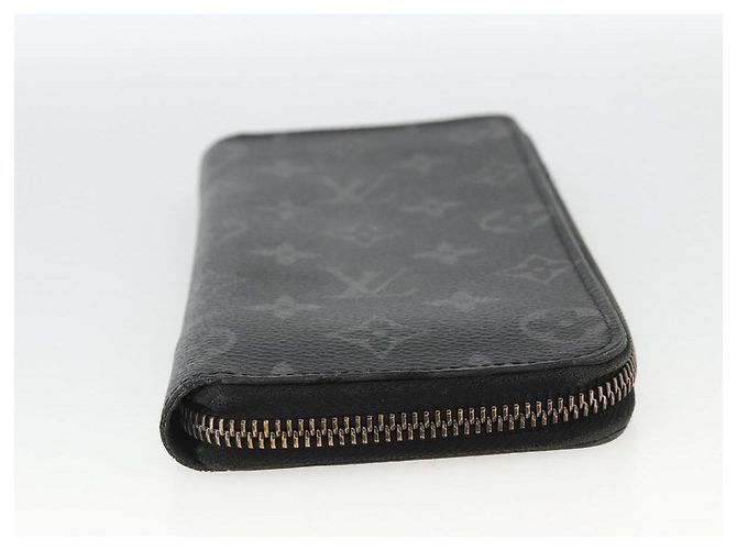 Cartera Vertical Zippy Monogram Eclipse LOUIS VUITTON M62295 Auth ka2951 Monograma - vista 6