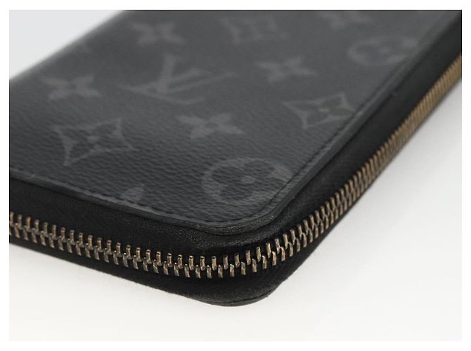 Cartera Vertical Zippy Monogram Eclipse LOUIS VUITTON M62295 Auth ka2951 Monograma - vista 7