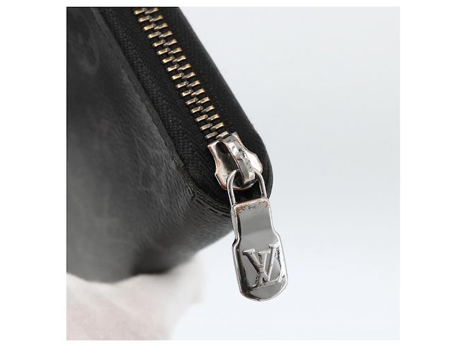 Cartera Vertical Zippy Monogram Eclipse LOUIS VUITTON M62295 Auth ka2951 Monograma - vista 8