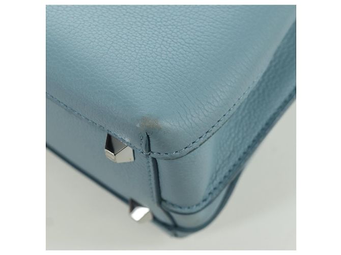 Borsa a mano MCM in pelle 2 in 1 blu chiaro argento Auth BA11118V - vista 18