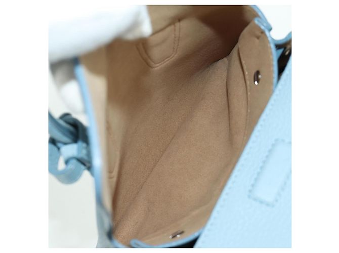Borsa a mano MCM in pelle 2 in 1 blu chiaro argento Auth BA11118V - vista 26