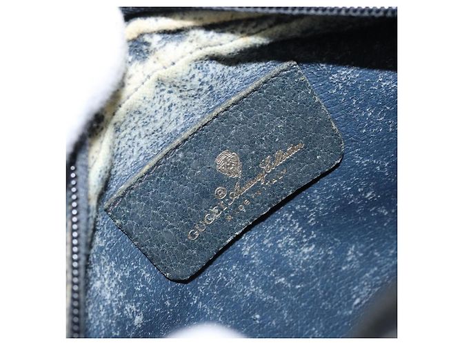 Gucci Bolso de Hombro GG Supreme Sherry Line PVC Marino Rojo 156 02 066 Auth 173872 Roja Azul marino - vista 10