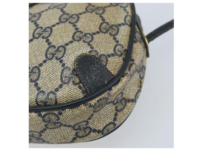 Gucci Bolso de Hombro GG Supreme Sherry Line PVC Marino Rojo 156 02 066 Auth 173872 Roja Azul marino - vista 14