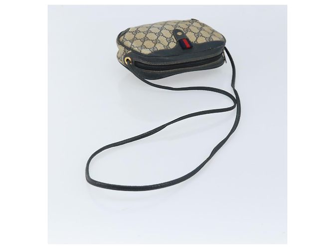 Gucci Bolso de Hombro GG Supreme Sherry Line PVC Marino Rojo 156 02 066 Auth 173872 Roja Azul marino - vista 7