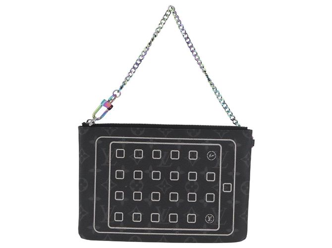 IPHONE-HÜLLE LOUIS VUITTON Monogram Eclipse Fragment M64449 LV Auth ARZ468M Monogramm - Ansicht 13