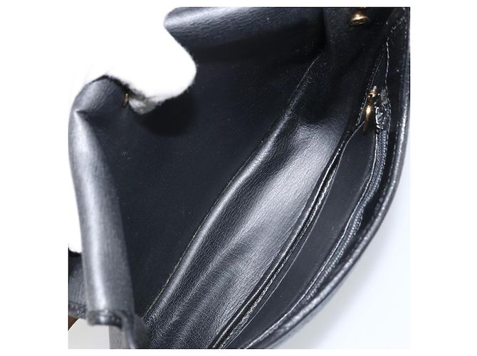 Borsa a Spalla Christian Dior in Pelle Nera e Oro Auth ep13624 Nero D'oro - vista 11