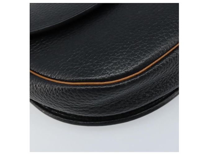 Borsa a Spalla Christian Dior in Pelle Nera e Oro Auth ep13624 Nero D'oro - vista 14