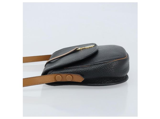 Borsa a Spalla Christian Dior in Pelle Nera e Oro Auth ep13624 Nero D'oro - vista 4