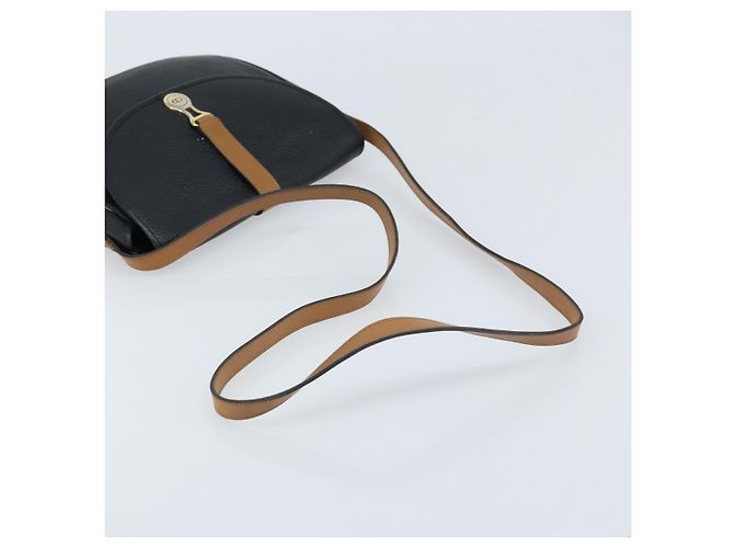 Borsa a Spalla Christian Dior in Pelle Nera e Oro Auth ep13624 Nero D'oro - vista 7