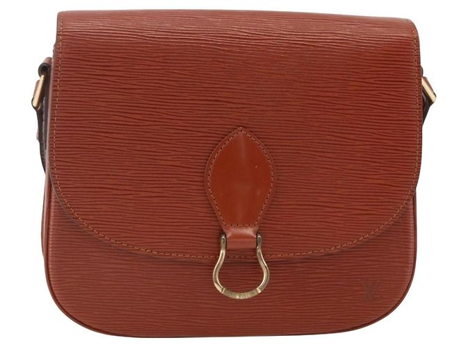LOUIS VUITTON Borsa a Spalla Epi Saint Cloud GM Marrone M52193 LV Auth ep13585 - vista 13
