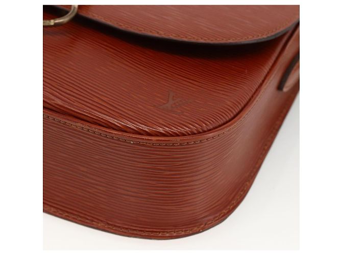 LOUIS VUITTON Borsa a Spalla Epi Saint Cloud GM Marrone M52193 LV Auth ep13585 - vista 14