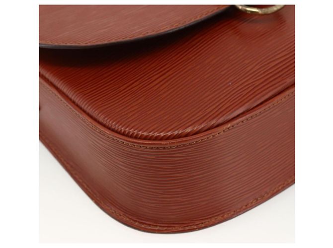 LOUIS VUITTON Borsa a Spalla Epi Saint Cloud GM Marrone M52193 LV Auth ep13585 - vista 15