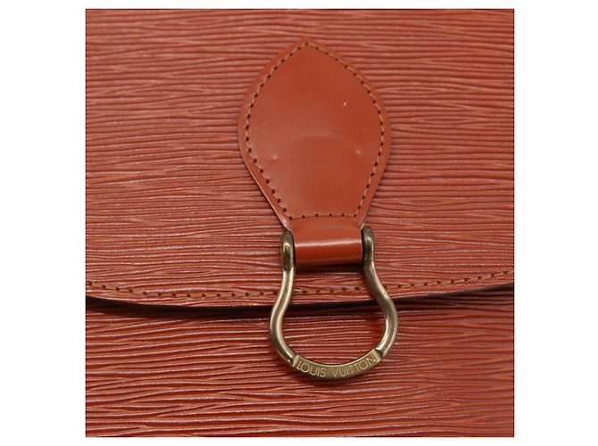 LOUIS VUITTON Borsa a Spalla Epi Saint Cloud GM Marrone M52193 LV Auth ep13585 - vista 18