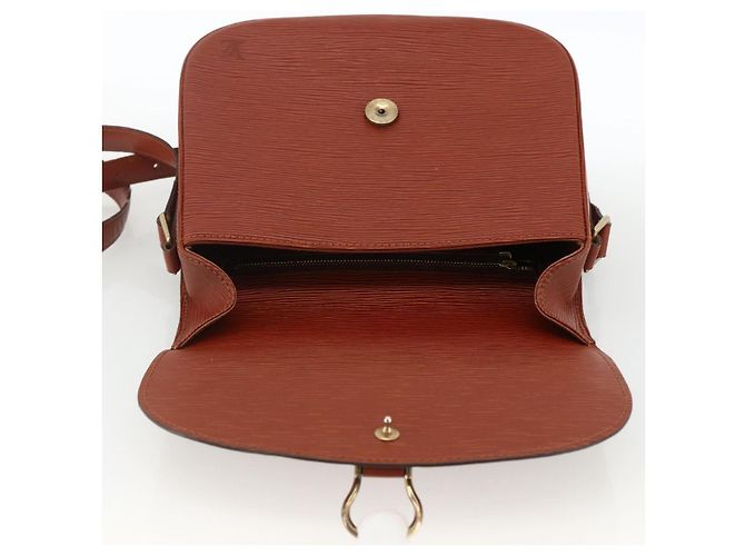 LOUIS VUITTON Borsa a Spalla Epi Saint Cloud GM Marrone M52193 LV Auth ep13585 - vista 19