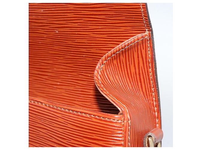 LOUIS VUITTON Borsa a Spalla Epi Saint Cloud GM Marrone M52193 LV Auth ep13585 - vista 20
