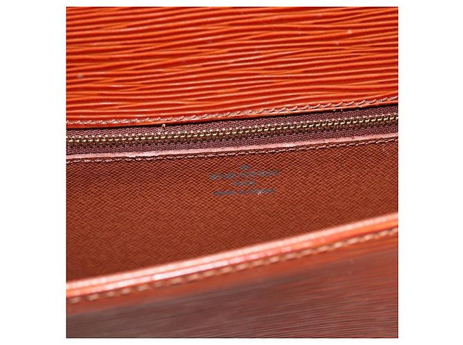 LOUIS VUITTON Borsa a Spalla Epi Saint Cloud GM Marrone M52193 LV Auth ep13585 - vista 21