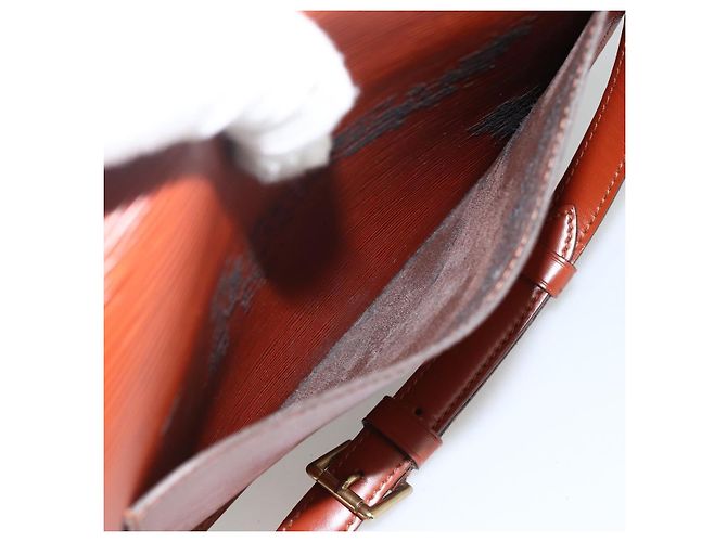 LOUIS VUITTON Borsa a Spalla Epi Saint Cloud GM Marrone M52193 LV Auth ep13585 - vista 25