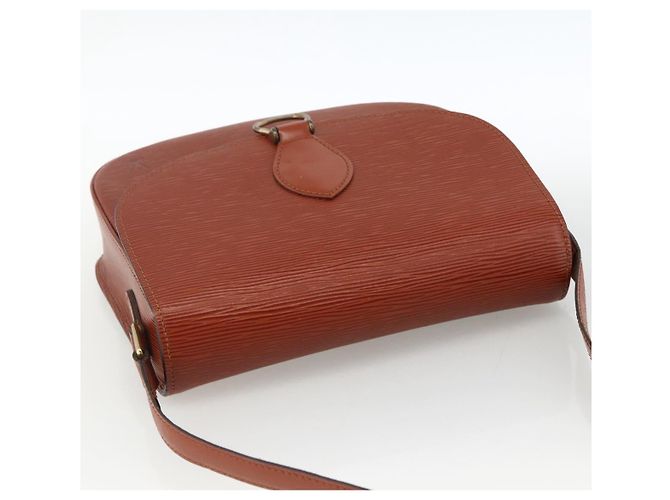 LOUIS VUITTON Borsa a Spalla Epi Saint Cloud GM Marrone M52193 LV Auth ep13585 - vista 6