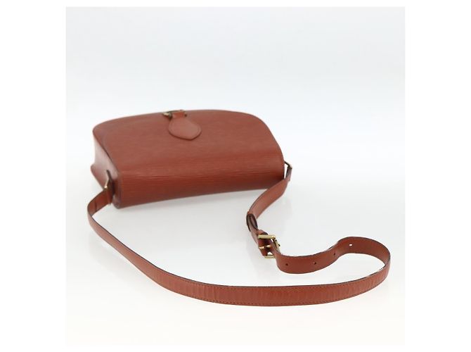 LOUIS VUITTON Borsa a Spalla Epi Saint Cloud GM Marrone M52193 LV Auth ep13585 - vista 7