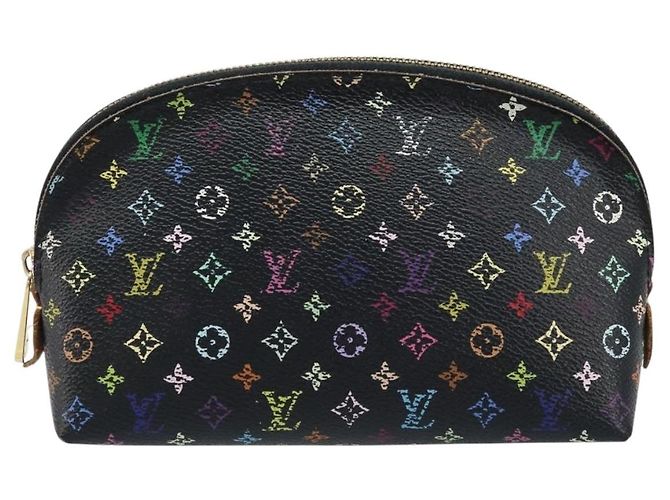 LOUIS VUITTON Pochette Cosmetica Multicolore Nera M47355 LV Auth bs33786 Nero - vista 13