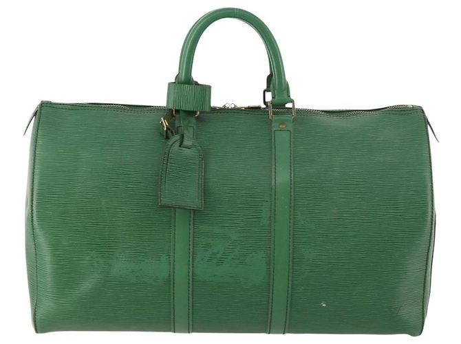 LOUIS VUITTON Epi Keepall 45 Borsa Boston Verde M42974 LV Auth 168281 - vista 13