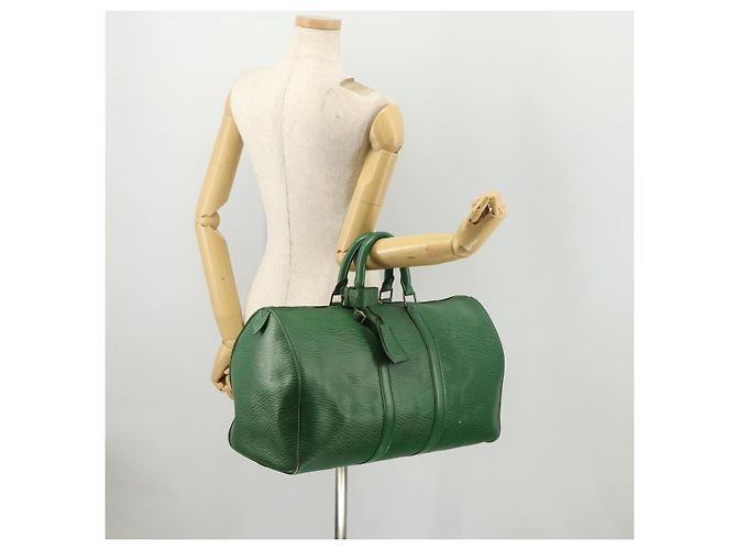LOUIS VUITTON Epi Keepall 45 Borsa Boston Verde M42974 LV Auth 168281 - vista 22