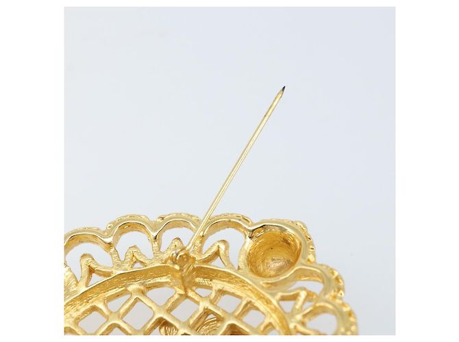 Spilla Christian Dior in metallo dorato Auth BSZ410V D'oro - vista 10