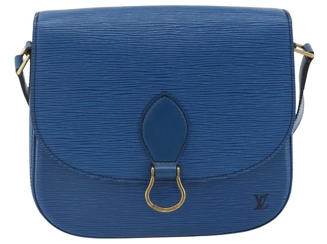 LOUIS VUITTON Borsa a Spalla Epi Saint Cloud GM Blu Toledo M52195 LV Auth BA11245 - vista 13