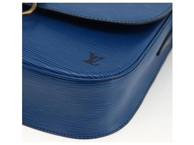 LOUIS VUITTON Borsa a Spalla Epi Saint Cloud GM Blu Toledo M52195 LV Auth BA11245 - vista 14