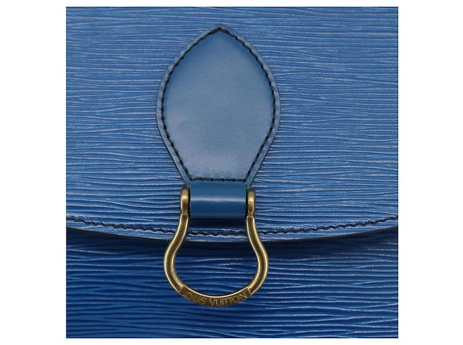 LOUIS VUITTON Borsa a Spalla Epi Saint Cloud GM Blu Toledo M52195 LV Auth BA11245 - vista 18