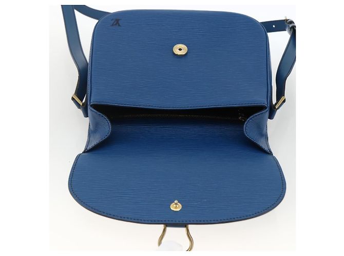 LOUIS VUITTON Borsa a Spalla Epi Saint Cloud GM Blu Toledo M52195 LV Auth BA11245 - vista 19