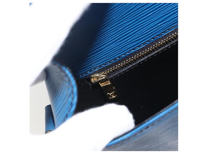 LOUIS VUITTON Borsa a Spalla Epi Saint Cloud GM Blu Toledo M52195 LV Auth BA11245 - vista 25