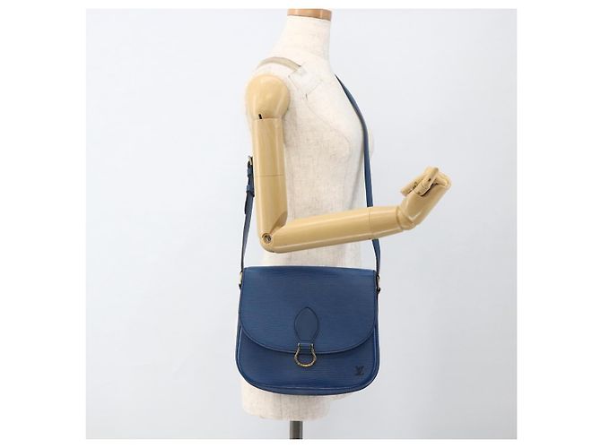 LOUIS VUITTON Borsa a Spalla Epi Saint Cloud GM Blu Toledo M52195 LV Auth BA11245 - vista 26