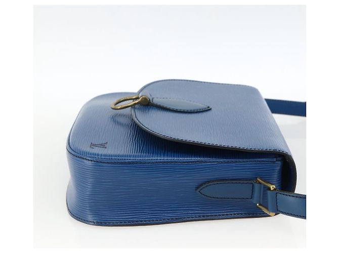 LOUIS VUITTON Borsa a Spalla Epi Saint Cloud GM Blu Toledo M52195 LV Auth BA11245 - vista 4