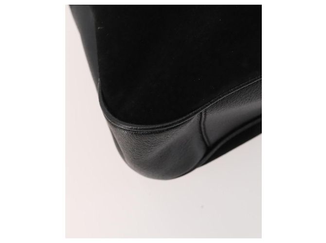 Borsa a Spalla in Pelle Gucci Bamboo Nera Oro 001 1998 1577 Auth 172308 Nero D'oro - vista 16