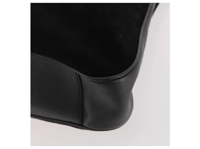 Borsa a Spalla in Pelle Gucci Bamboo Nera Oro 001 1998 1577 Auth 172308 Nero D'oro - vista 9