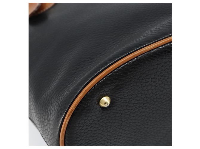 Céline Borsa Tote in pelle nera e oro Auth 173798A Nero D'oro - vista 15