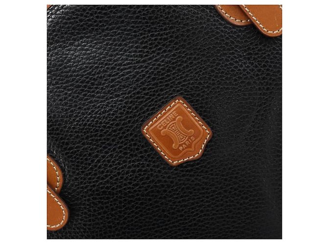 Céline Borsa Tote in pelle nera e oro Auth 173798A Nero D'oro - vista 18