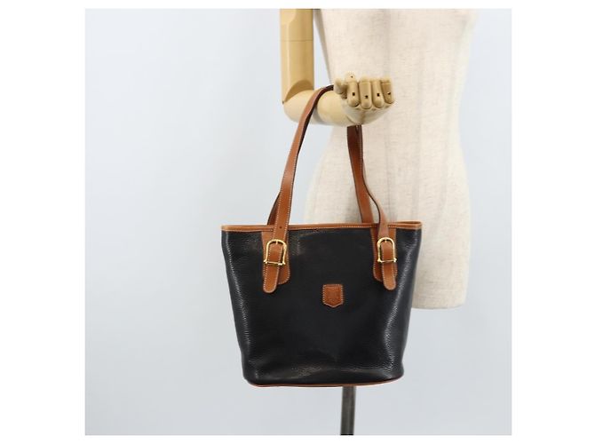 Céline Borsa Tote in pelle nera e oro Auth 173798A Nero D'oro - vista 24