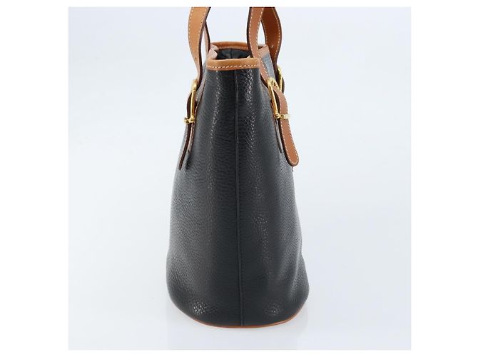 Céline Borsa Tote in pelle nera e oro Auth 173798A Nero D'oro - vista 3