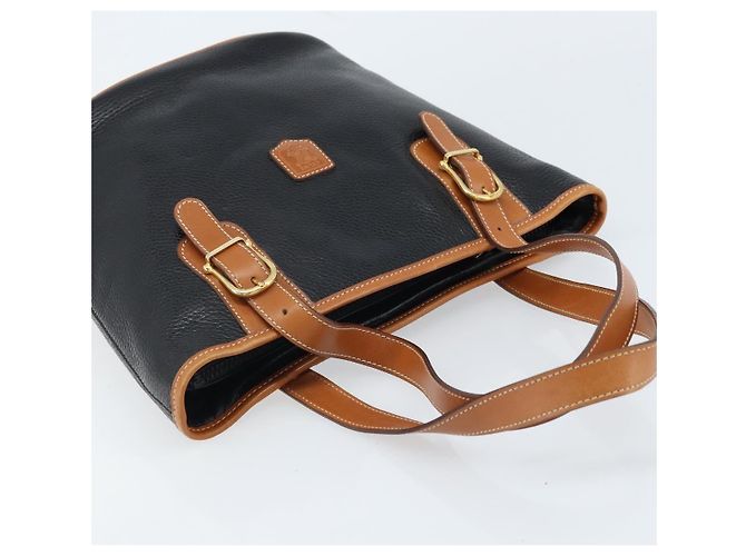 Céline Borsa Tote in pelle nera e oro Auth 173798A Nero D'oro - vista 6