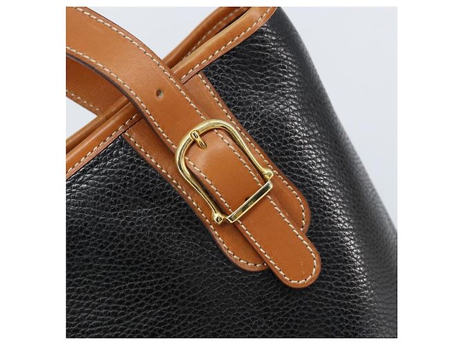 Céline Borsa Tote in pelle nera e oro Auth 173798A Nero D'oro - vista 9