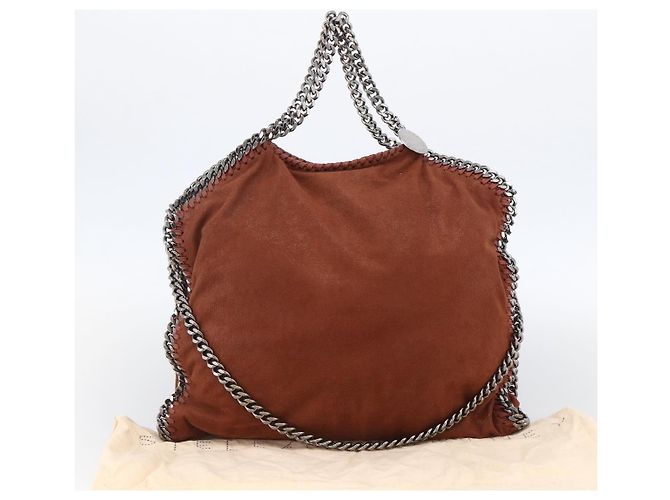 Autre Marque Stella McCartney Falabella Kette Tasche aus Polyester in Braun Silber Auth mr1992 - Ansicht 12