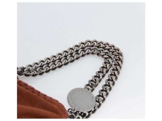 Autre Marque Stella McCartney Falabella Kette Tasche aus Polyester in Braun Silber Auth mr1992 - Ansicht 14