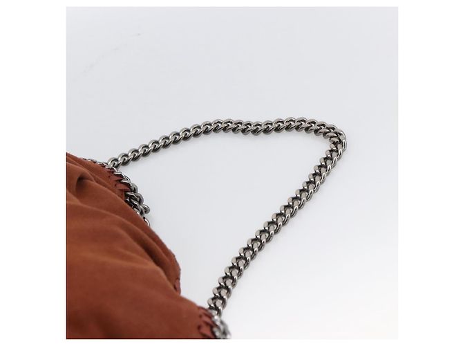 Autre Marque Stella McCartney Falabella Kette Tasche aus Polyester in Braun Silber Auth mr1992 - Ansicht 15