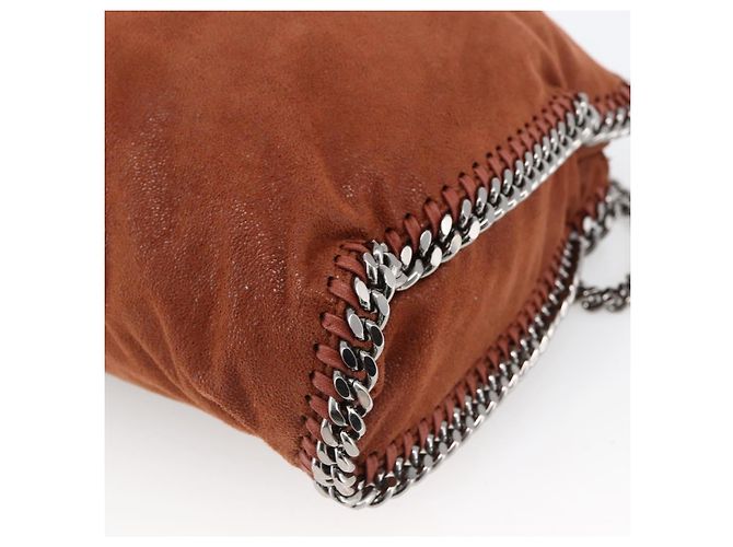 Autre Marque Stella McCartney Falabella Kette Tasche aus Polyester in Braun Silber Auth mr1992 - Ansicht 16